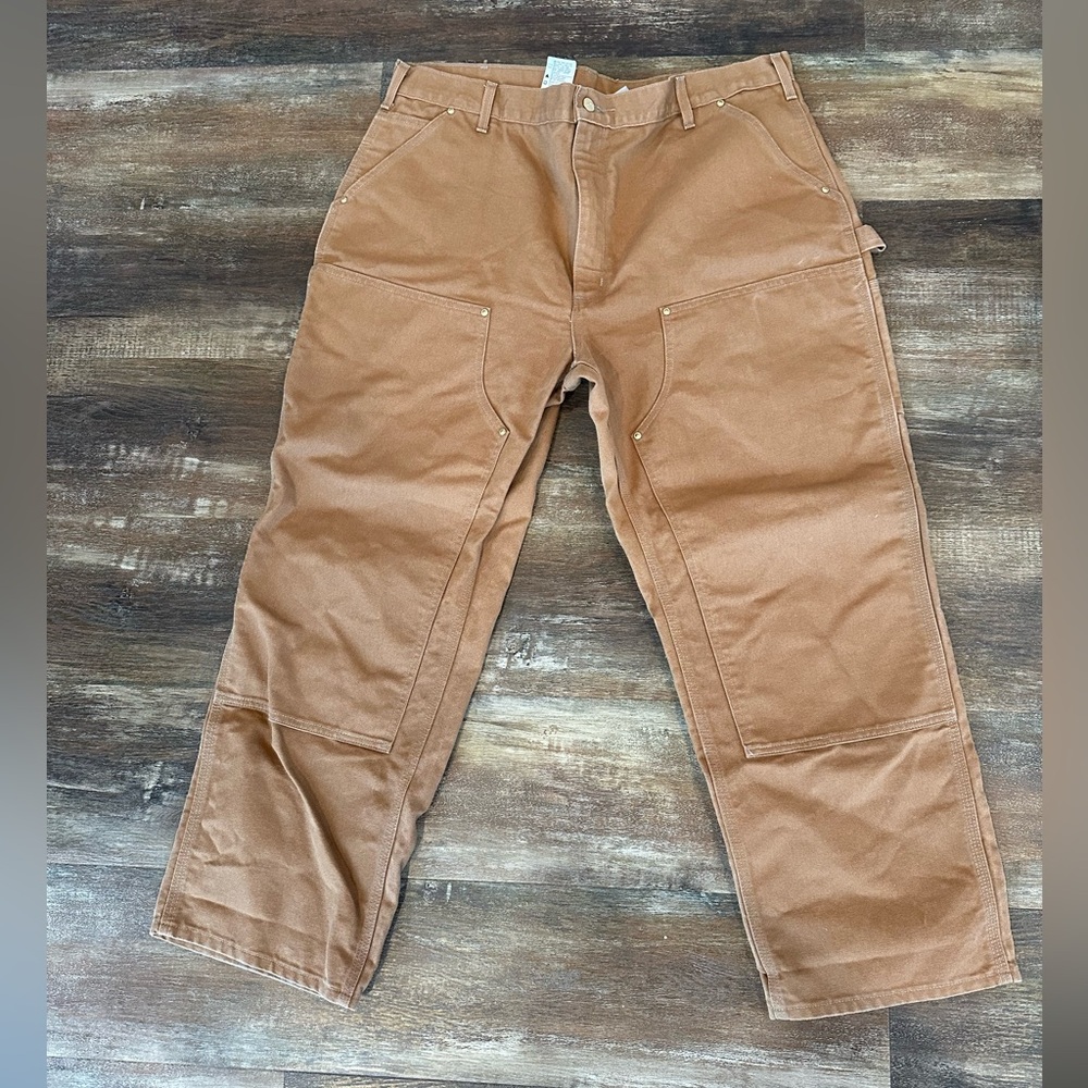 Vtg Carhartt Pants Men 42x30 Loose Fit Double Knee Carpenter Union USA Y2K